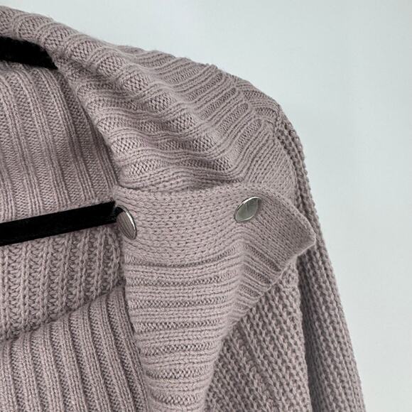 NEW 89th and Madison Off Shoulder Cowl Neck Sweater S Quail Chunky Knit Preppy - Picture 3 of 9